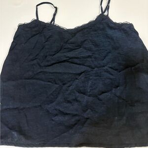 Hollister Navy Lace-Trim Camisole